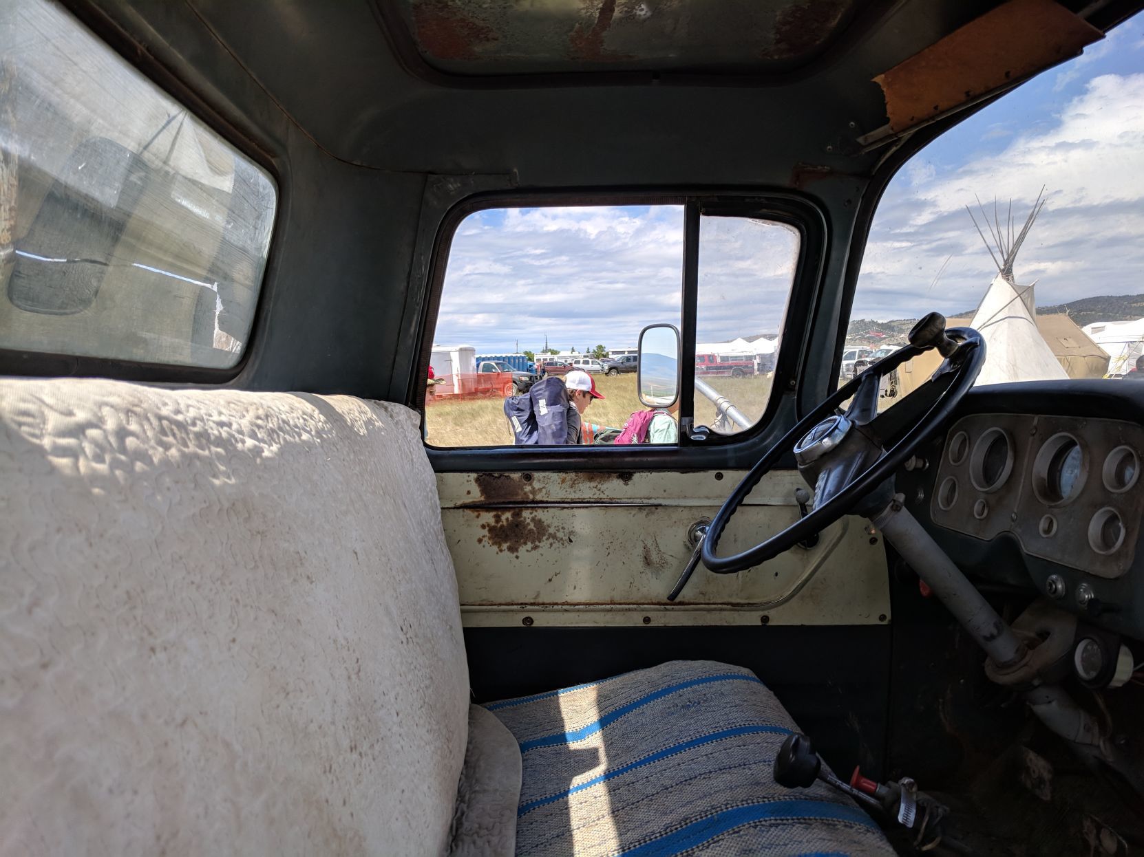 Old truck view
